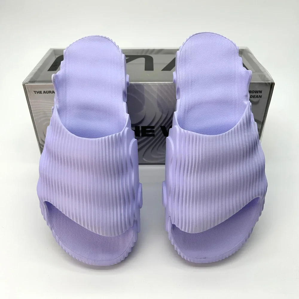 Mens Slides The Auracles NAMI Size 6 Lavender EVA Chris Brown x John Dean NEW